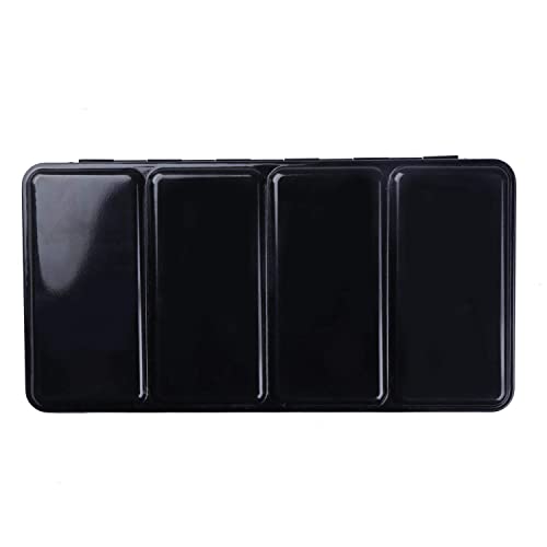 MEEDEN Empty Watercolor Tin Palette, Large Travel Metal Paint Box with 52 Pcs Half Pans MEEDEN