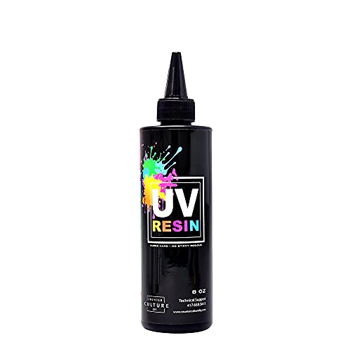 Counter Culture DIY Clear UV Resin, Quick Art Supplies for Coating & Casting, Great for Jewelry, Keychains - Epoxy Glue Cures Hard, No Sticky Residue Counter Culture DIY