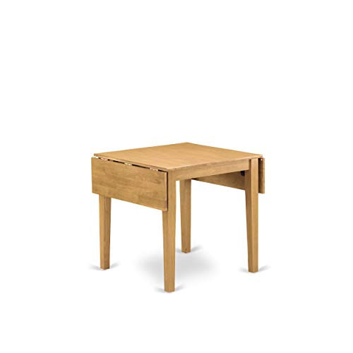 East West Furniture Norden Dining Rectangle Wooden Table Top with Dropleaf & Stylish Legs, 30x48 Inch, NDT-OAK-T East West Furniture
