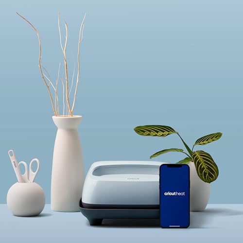 Cricut EasyPress 3 Smart Heat Press Machine with Built-In Bluetooth for T-shirts, Pillows, Tote Bags & More, Advanced Ceramic-Coated Heat Plate with Cricut