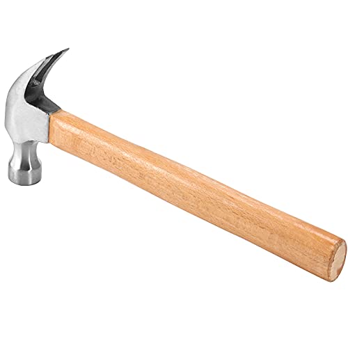 FUNSUEI 4 PCS 16 OZ Claw Hammer, Straight Claw Hammer, Carbon Steel Rip Claw Hammer with Wood Handle for Prying Nails, Woodworking, Repairing FUNSUEI