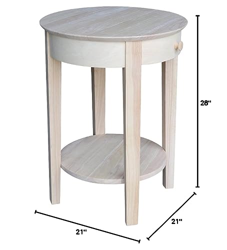 International Concepts Accent Table, Unfinished IC International Concepts