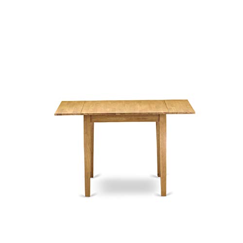 East West Furniture Norden Dining Rectangle Wooden Table Top with Dropleaf & Stylish Legs, 30x48 Inch, NDT-OAK-T East West Furniture