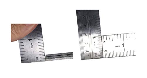 Swanson Tool Co TC130 6 inch Combo Square with Stainless Steel Rule, Cast Zinc Body with Bubble Vial, and Brass Bolt Swanson Tool Co., Inc