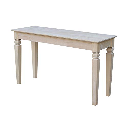 International Concepts Java Sofa Table with 2 Drawers, Unfinished IC International Concepts