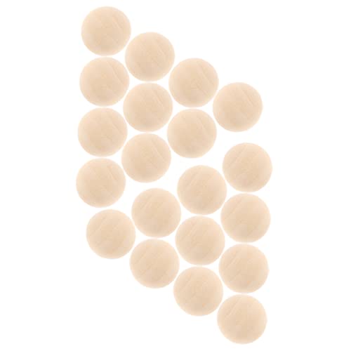 Kisangel 96 Pcs Wooden Hemisphere Unfinished Balls DIY Half Beads Unfinished Hemisphere Ball Unfinished Half Round Beads Wooden Half Craft Ball Wood Kisangel