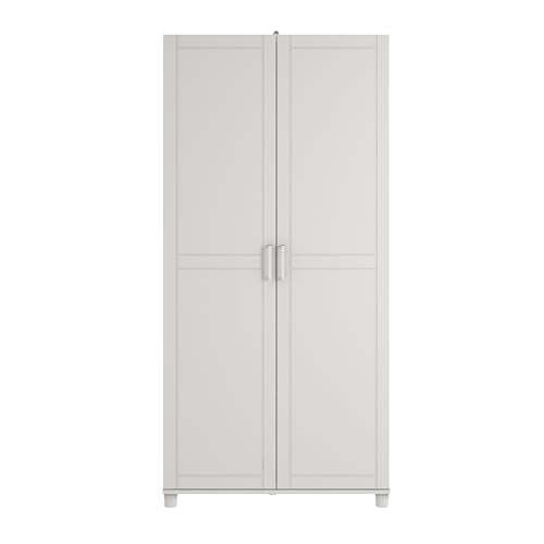 SystemBuild Callahan 36" Utility Storage Cabinet in White SystemBuild