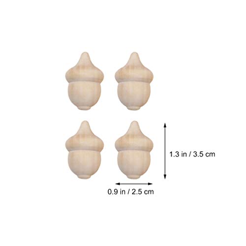 KESYOO 1 Set 26 Pcs Wooden Toys Unfinished Wood Toys for Crafts Kid Art Painting Ornament DIY Wood Bowl Ornaments Kids Toy Toys for Kids Natural Kids KESYOO