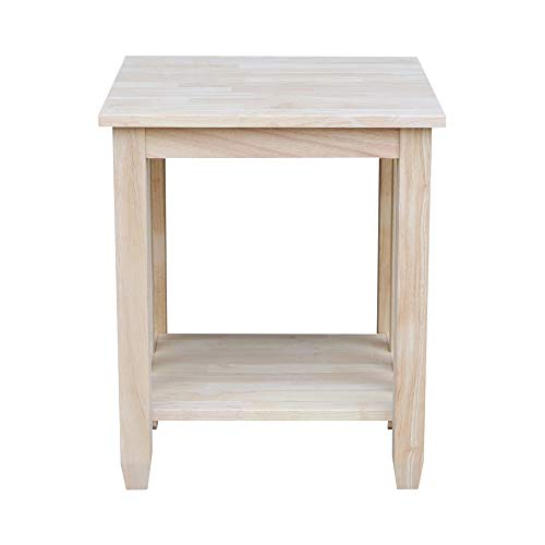 International Concepts Mission Tall End Table, Unfinished IC International Concepts