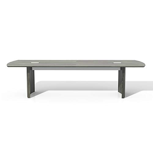 Safco Products Medina Modern Office Conference Meeting Room Table, 10', Gray Steel Safco