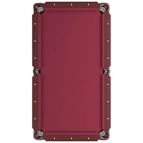 Fat Cat by GLD PRODUCTS Reno 7.5’ Pool Table with Dark Cherry Finish and Wine Colored Cloth, Accuslate Billiard Surface for Consistent Straight Fat Cat by GLD Products