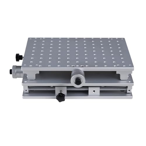 2-Axis Workbench 2D Axis Work Table US Stock XY Table 2-Axis Moving Table Workbench with Polished Lifting Platform for Laser Engraver Machine SFX