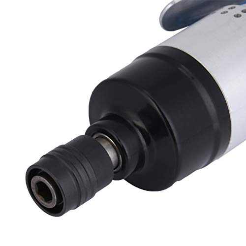 Pneumatic Screwdriver, 1/4" Air Straight Pneumatic Screwdriver with Screwdriver Bit and Hook, 9000rpm Air Screwdriver Mini Power Tool Screw Driver Jectse