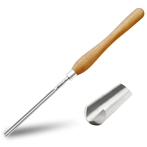 UF-SHARP 1/2 inch Bowl Gouge for Wood Lathe,M2 Cryo HSS Wood Turning Tools with Beech Wood Handle (1/2 inch) UF-SHARP