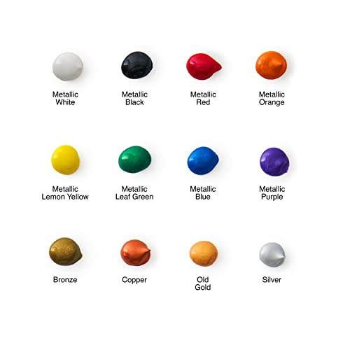 Artist's Loft Metallic Acrylic Paint Set (12 Piece, Metallic Acrylic) Artist's Loft