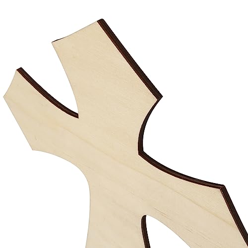KEILEOHO 12 PCS Unfinished Wooden Cross, Cross Wood Cutouts, Wooden Crosses for Crafts, Halloween and Christmas Decorations, 3/16 x 11.8 x 8.8 Inch KEILEOHO