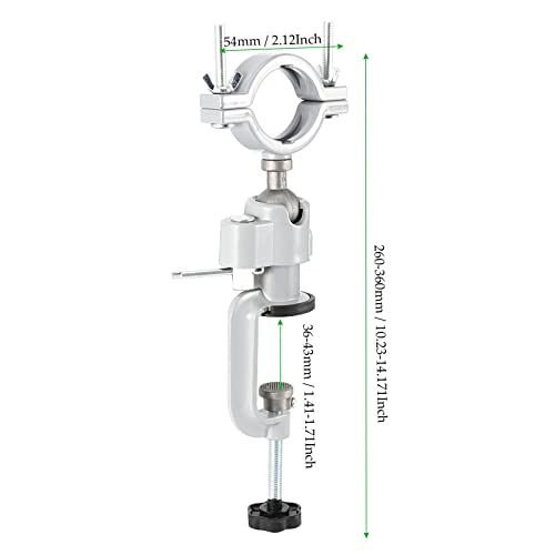 MAHIONG 2 Packs 2 Inch Bench Clamp Vise Grinder Holder, 360 Degree Aluminium Alloy Electric Universal Stand Holder Table Clamp Vise for Woodworking MAHIONG