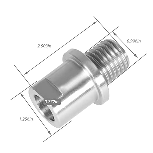 kimllier Wood Lathe Chuck Spindle Adapter, Lathe Headstock Spindle Adapter Converts 3/4 Inch x 10 TPI to 1 Inch x 8TPI for Woodworking Lathe kimllier