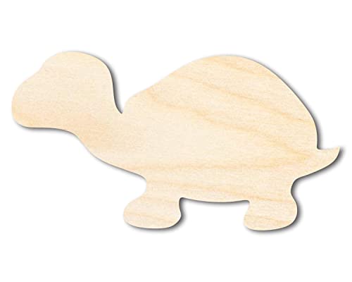 Unfinished Wood Turtle Shape - Craft - up to 36" DIY 5" / 1/4" 24 Hour Crafts