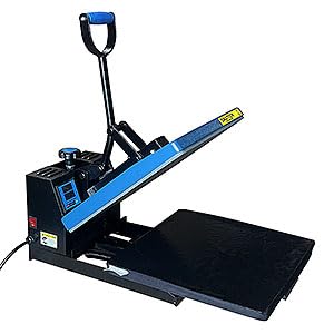 Fancierstudio DG Heat Press 15x15 Inch Sublimation Heat Press Slide Out Lower Platen Max 5.5 inch Fancierstudio