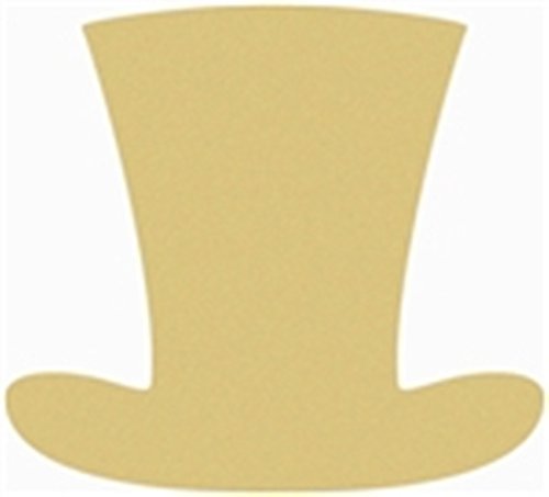 Top Hat Style 2 Unfinished MDF Wood Cutout Variety of Sizes USA Made St. Patrick's Day Decor Home Decor (6")