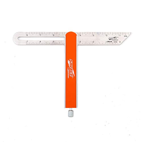 Swanson Tool Co SVV150 9 inch Savage T-bevel with Stainless Steel Rule, Inches/Metric Marks, Comfort Grip Handle, Secure Metal Knob Swanson Tool Co., Inc