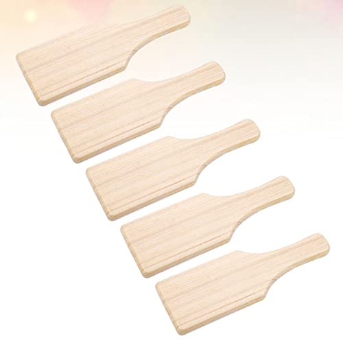 COHEALI Wooden Paddle Sorority 5PCS Unfinished Wood Wooden Pledge Paddle Wooden Paddle Board Blank Wooden Paddles Paddle Wood Board Butter Paddles COHEALI