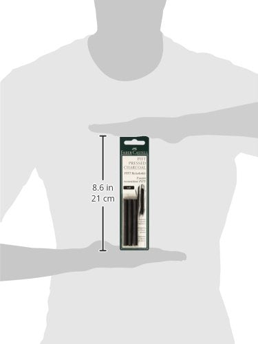 Faber-Castel FC129997 Pitt Compressed Charcoal Sticks (3 Pack) Faber-Castell