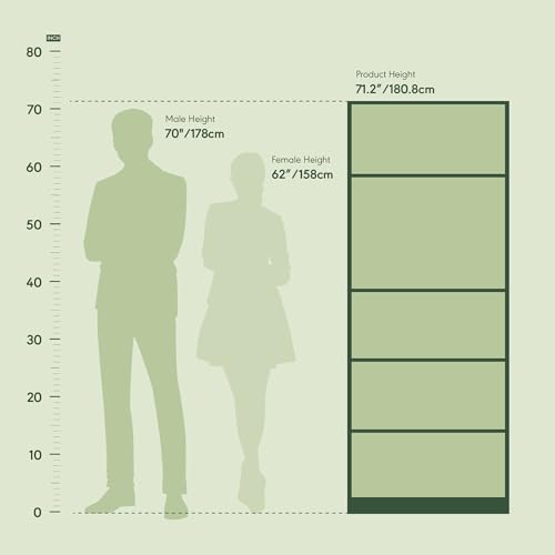 Furinno Jaya Simply Home Adjustable Shelf Bookcase, 5-Tier, Amber Pine Furinno