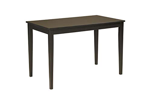 Signature Design by Ashley Kimonte Rectangular Dining Room Table, Black Signature Design by Ashley
