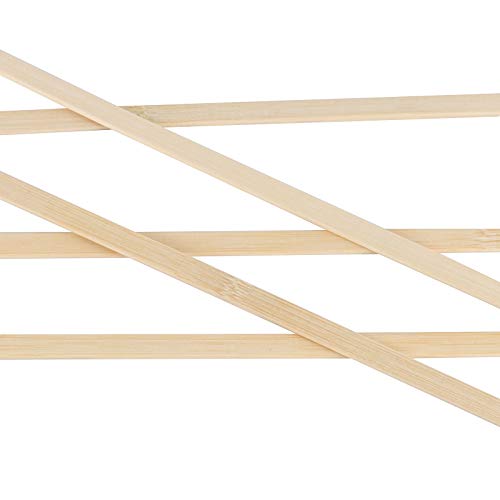 ZOENHOU 500 PCS 15.5 Inch Natural Bamboo Sticks for Crafts, Wooden Craft Sticks, Bamboo Sticks for Parol Making Molding Building Supplies ZOENHOU
