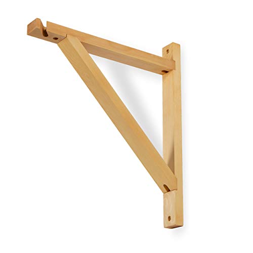 Rustic State Palma Wall Mount Wood Triangle Sconce Bracket for Plug in Hanging Pendant Light Lamp Cord Kit Fixture - DIY Shelf Project Decoration - Rustic State