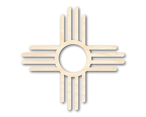 Unfinished Wood Zia Shape - Craft - up to 36" DIY 24" / 1/4" 24 Hour Crafts