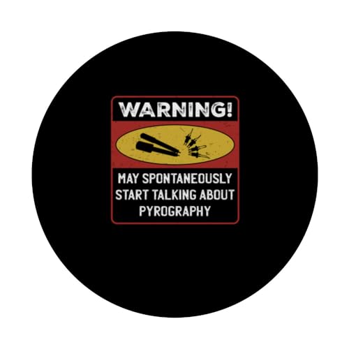 Woodburning Start Talking About Pyrography Funny Pyrography PopSockets Standard PopGrip Pyrographer Artist & Woodburner Apparel For Men