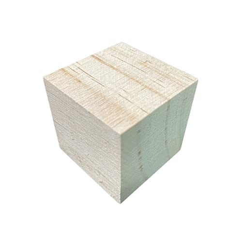Wooden Cubes 3/4 inch Small Wood Blocks for Crafts 2cm Unfinished Natural Wood Square Block for DIY Projects and Puzzle Making (350PCS)