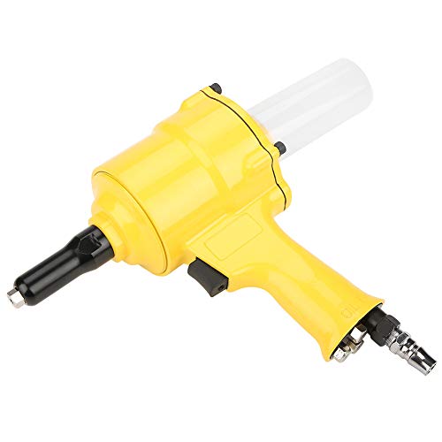 Oumefar KP-705P Pneumatic Rivet Gun, Pneumatic Air Riveter Pistol Grip Rivet Gun Air Powered Riveting Tool Cordless Rivet Tool for Decoration Oumefar