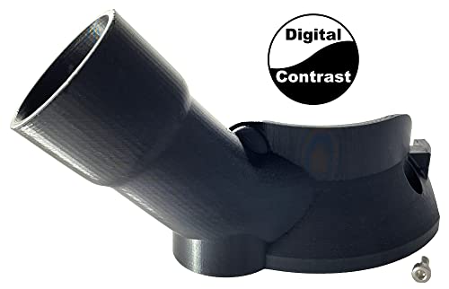 Trim Router Hose Adapter, Compatible with DeWalt DCW600 and DWP611 to Festool 27mm and 36mm Hose, Black WoodArtSupply