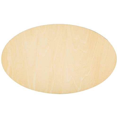 Wood Ovals for Crafts, 10 Pcs Unfinished Wood Oval,Natural Oval Wood Slices Crafts, Wooden Oval Cutout,Painting and Wedding Decorations (250x150x2mm) SPKESE