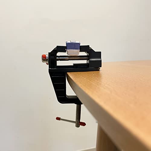 BUYSK Mini Table Clamp Small Hobby Bench Vice for Repairs Modelling Painting and Crafting (Black) BUYSK