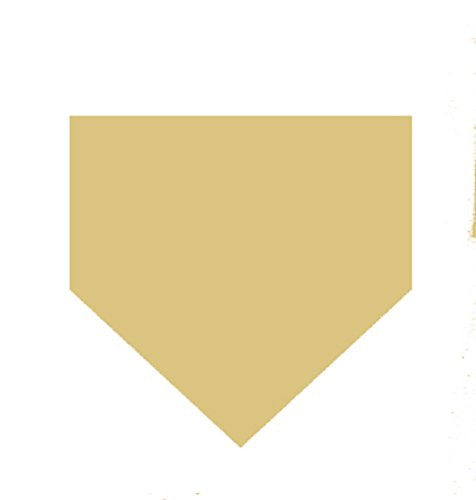 Home Base Plate Cutout Unfinished Wood Sports Décor Baseball Softball Door Hanger Everyday MDF Shape Canvas Style 1 (12") Diverse Woodworking