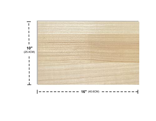 4 Pack Veneered MDF Double Sided Paulownia Wood,MDF Core,6.4mm 1/4th Inch, 10"x16" Unfinished Wooden Canvas Boards Signs for Engraving Painting Cregugua