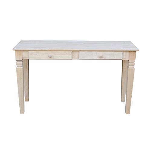 International Concepts Java Sofa Table with 2 Drawers, Unfinished IC International Concepts