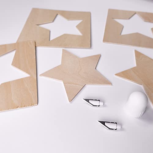 Likart 2 Pcs Knife Replacement Blades for Maker 3/Maker,Likart Knife Blade Perfect for Wood, Leather, Chipboard and More, Blade Tip Only LIKART