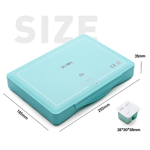 HIMI Twin Cup Jelly Gouache Paint Set, 48 Colors 12g, Jelly Cup Design, Non Toxic Paint for Canvas and Paper, Art Supplies for Professionals (Green HIMI