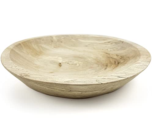 EWEIGEER Wooden Fruit Serving Bowl Hand-Carved Root Dough Bowls Creative Living Room Real Wood Candy Bowl EWEIGEER