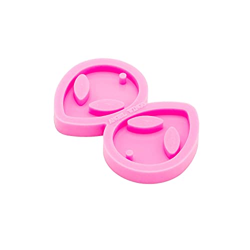 Shiny Glossy Alien-Shape Resin Jewelry Molds Silicone Molds for Epoxy Resin Earring Making Supplies Resin Keychain Mold Clay Molds Handmade Jewellrey Angel Wings