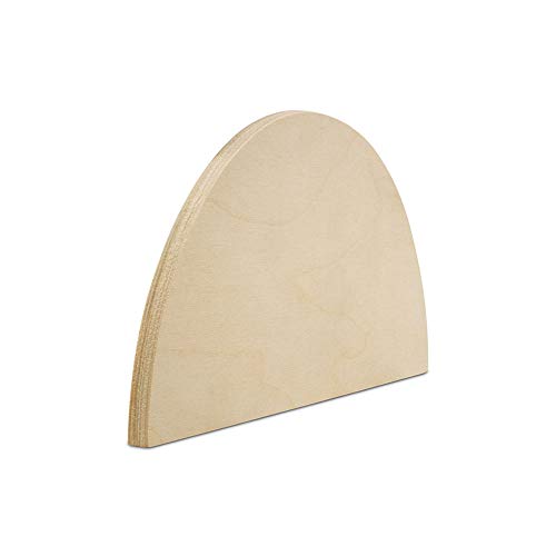 Half Circle Cutouts 16 inch, Pack of 3 Semicircle Wooden Cutouts for Crafts, Wood Signs & Unfinished Wood Door Hangers, by Woodpeckers Woodpeckers