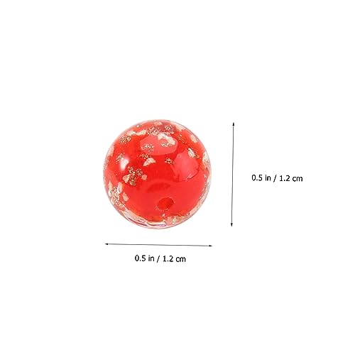 Anneome 8pcs DIY Beads Unfinished Beads Gemstone Bracelet Crackle Lampwork Beads Crackle Looser Beads Making Beads Glass Bead Bracelets Bulk Jewelry Anneome