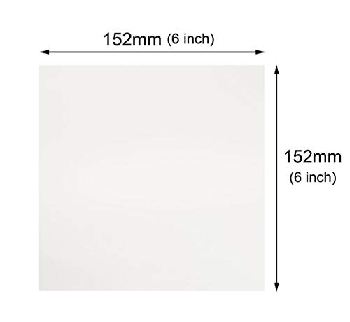Sovenny 20 Pieces 7 mil Clear Square Mylar Sheet Blank Stencils 6×6 inch Templates for Cricut and Silhouette Machines Sovenny