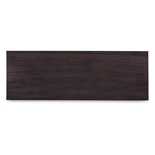 Vbestlife 12X4X2.5Cm Black Ebony Wood, Black Ebony Lumber Original Wood Timber, Lumber Blank DIY Material for Music Instruments Tools Wood Turning VBESTLIFE